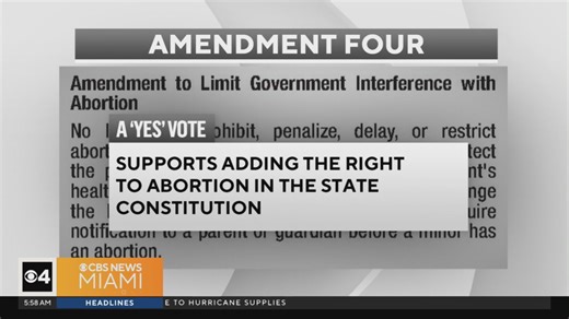 Florida voters to decide Amendment 4, the right to an abortion initiative