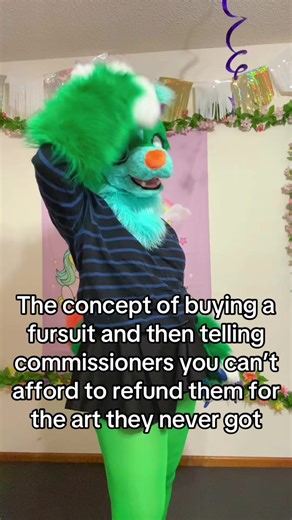 Furries try to be financially responsible challengeeeee #fursuit #furrytiktok #furrycommunity #furryartist #furryart