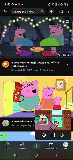 My favorite episode is peppa pig indoor adventures