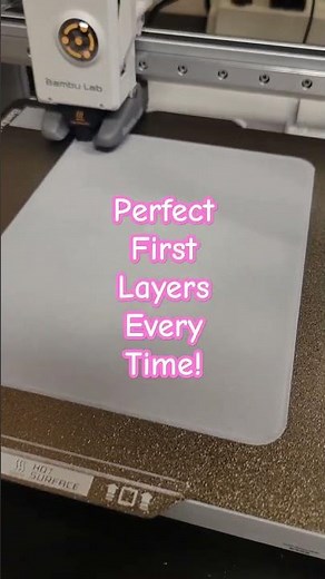 Bambu A1 First Layer Bed Leveling Test #3dprinting #shorts