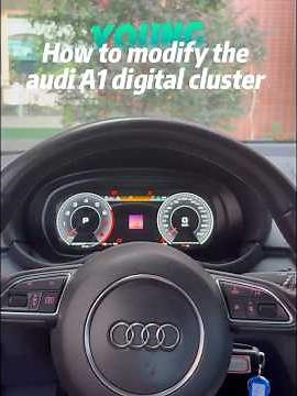 Audi a1 s1 digital cluster modified way #dashboard #modifycar #Audi