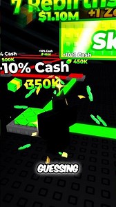 Game Strategy: Walk Speed vs. Cash - Which Buff Reigns Supreme? #shorts