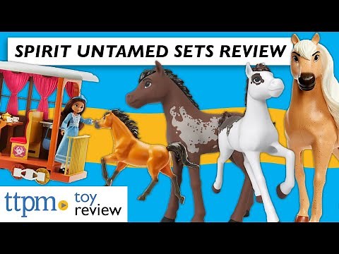 DreamWorks Spirit Untamed Lucky's Train Home and Horses from Mattel | NEW Toy Reviews