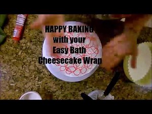 RED VELVET cheesecake with the Easy Bath Cheesecake Wrap/no foil