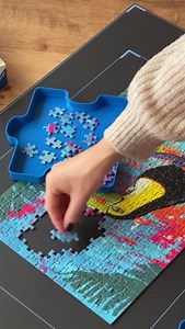 1.5K views · 51 reactions | Puzzle like a pro.  With our stackable sorting trays, the felt mat, and the puzzle store, you can puzzle without hogging the dining table for weeks  Puzzle Accessories: 里 Sort & Go! sorting trays 里 Stow & Go! felt mat and tube 里 Puzzle Store | Ravensburger | Facebook