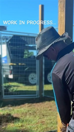 The old chook pen… really taking shape 🔨