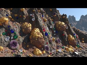 Uncovering Hidden Gold: Raw Nuggets Found Inside Natural Rock!