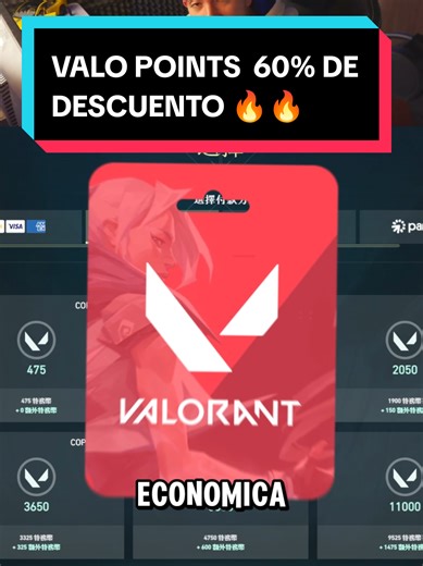 Mejor forma comprar Valorant Points 2025 💥 #valorantskins #valorantlatam #valorantpoints #gamerentiktok #packvalorant #valorant @Bonoxs_latam
