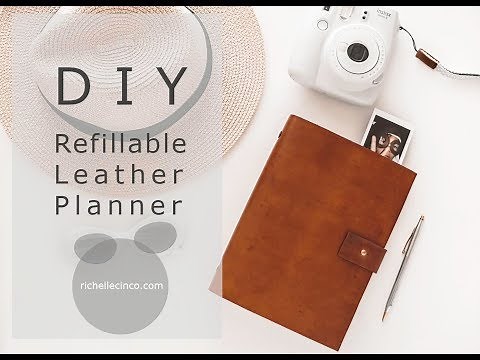 How To Make This Easy DIY Leather Planner