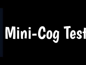 Mini-Cog Test | Cognitive Ability Test | Screening Test For Alzheimer's |