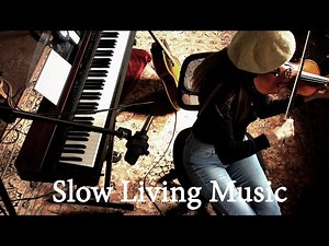 In the studio on the farm