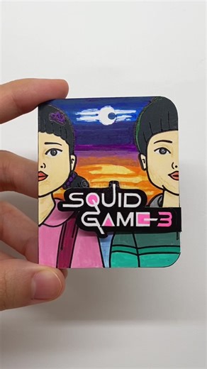 DIY Squid Game Mini Sticker Book: Fun Paper Crafts