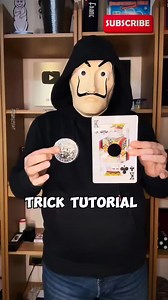 18K views · 477 reactions | Jumbo Coin Through Card | TRICK EXPLAINED 彩 #magic #tricks #tutorial #foryou #reels #reelsfb #facebookreels #magician #fb #us #newpost | The Mask Magic Tricks | Facebook