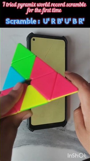 Pyramix World Record Scramble!! Comment the time you got. #cubing #pyramix