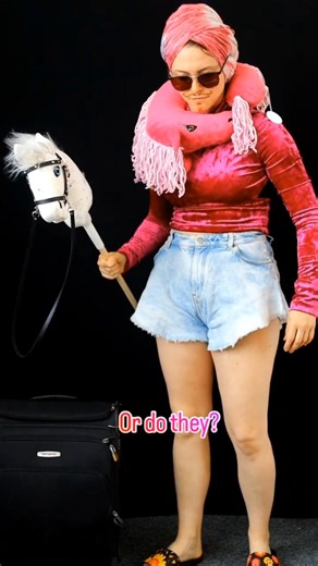Packing a Hobby Horse for vacation be like... 😂 #hobbyhorsing #hobbyhorse #juhihobbyhorses
