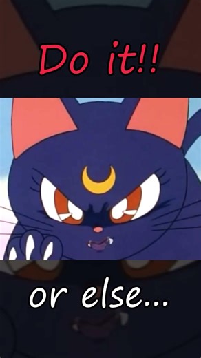 Luna is AGGRESSIVE! #sailormoon #anime #アニメ