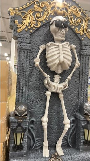 Animated Huma Skeleton with Lights and Music For Halloween 2024