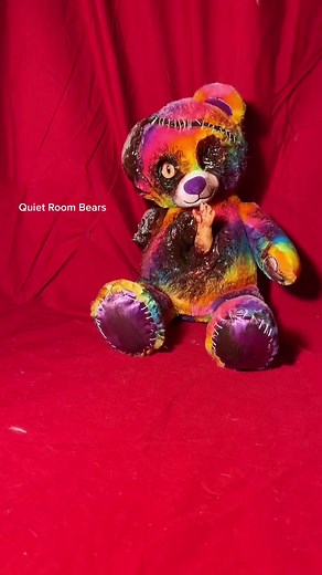 Turning this Build A Bear into a Quiet Room Bear! Still some Bears available in my shop now! Link is on my page! #quietroombears #horror #creepy #creepypasta