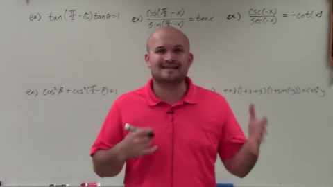 Master verifying trigonometric identities using cofunction and even-odd identities