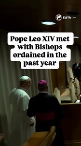 Pope Leo XIV met this week with bishops ordained in the past year, concluding their Formation Course in Rome. In his address, the Pope reminded them that they are “chosen, called, and sent as servants of the faith.” | EWTN Vatican