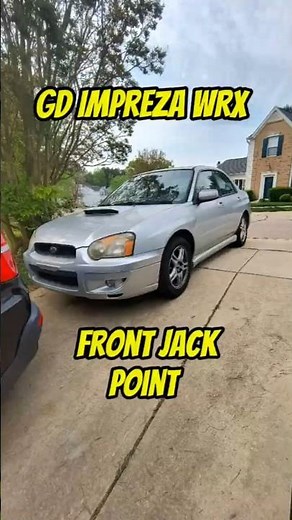 Where to Jack up an Impreza WRX [FRONT] #wrx #subaru