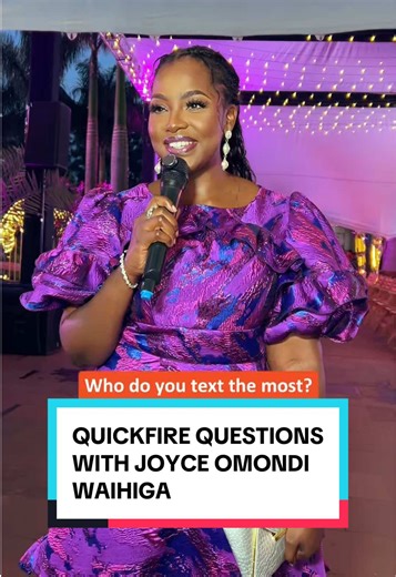 Quickfire Questions with Joyce Omondi Waihiga