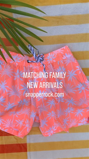 Snapper Rock on Instagram: "Cali Palms just hit — and yes, it’s a full family moment 🧡 Matching swim for baby, kids, teens, and mom & dad in our recycled palm print. Get it now at SnapperRock.com"