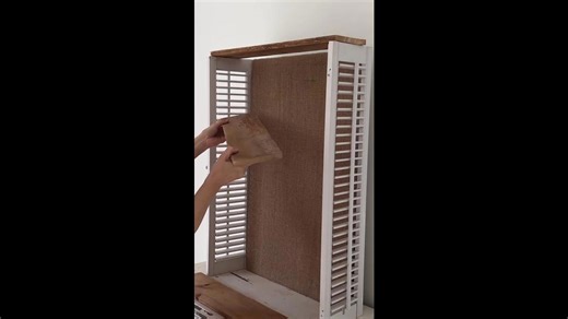 Upcycle old shutters in your entryway!