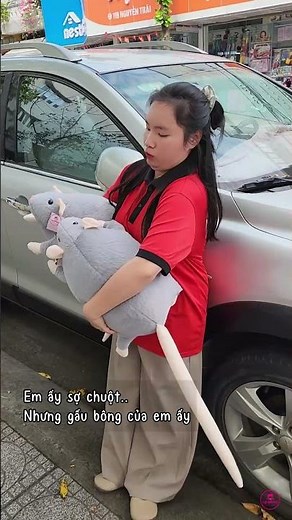 Gấu Bông Chuột Mềm Mịn 🧸 Ôm Là Ghiền – Quà Tặng Cực Cute #gấu_bông_nha_trang #gấu_bông_lyly