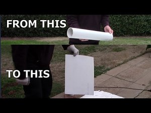 ✅ BETTER WAY HEATING 4" INCH DIAMETER PVC PIPE INTO--PVC SHEET USING HEAT GUN Using a Heat Chamber