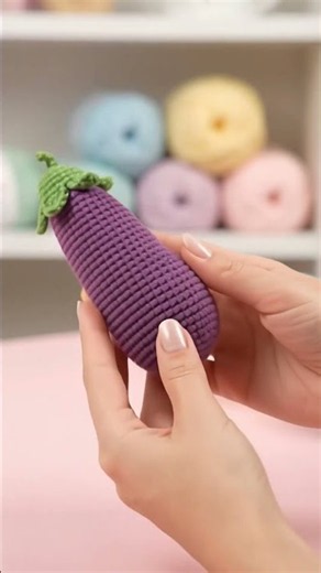 Quick Crochet Amigurumi Eggplant Tutorial #crochet #amigurumi #funcrochet