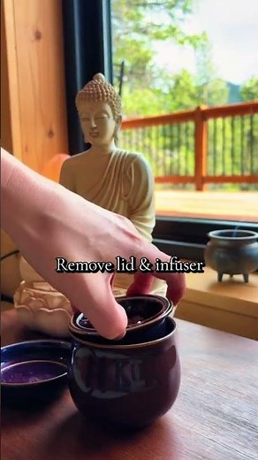Purple Ceramic Tea Infuser Mug 🍵💜 Easy Loose Leaf Tea Ritual | Relaxing Tea Making
