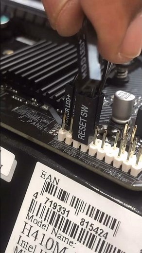 Front Panel Connectors| how to connect front panel connectors on motherboard #shorts