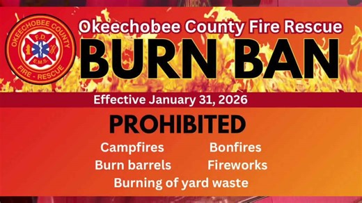 Okeechobee County issues burn ban as drought and frost create dangerous fire conditions