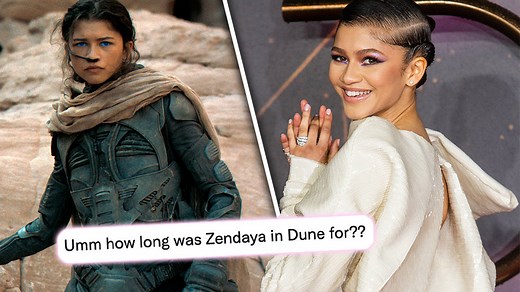 Here's How Long Zendaya Was Actually In 'Dune' For