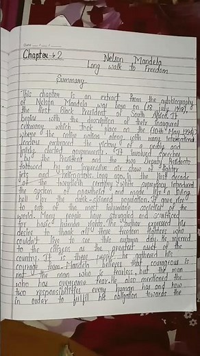 Ncert class 10 English first flight book chapter 2 Nelson Mandela long walk to freedom ka summary