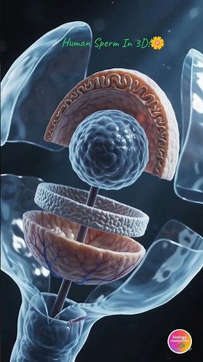 Human Sperm Explained 🧬 | Sperm Cell Structure & Function in 3D #shorts #short #youtubeshorts #Sperm