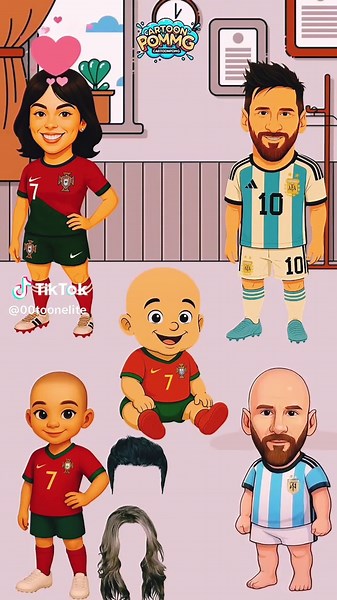 Give Wigs to Family 😂 _shorts _cartoon _funny | cartoon