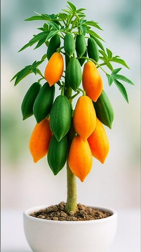 How to Plant Papaya Tree with Organic Fertilizer for Better Yield 🌱🍈 #treestargarden