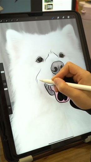 From photo to art in minutes! 🐕🎨 The simple tracing magic. #digitalart #illustration #simpletracing