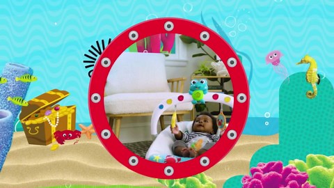 Baby Einstein Ocean Explorers Musical Bouncer Infant Seat, Kick to It Neptune, Unisex, for Ages 0-6 Months up to 20 lbs