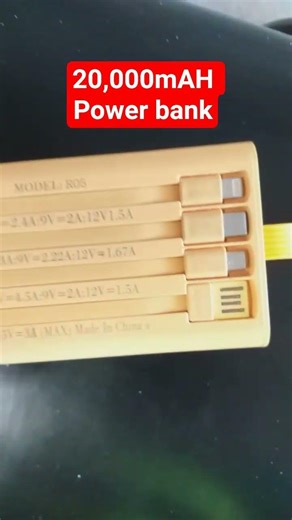 POWERBANK SAMPLE II 4 INPUT VARIETY CABLES #powerbank #handcarry #emergyuse #svo2.195