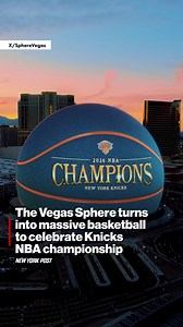Vegas Sphere Celebrates Knicks NBA Championship with Light Show