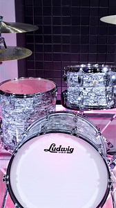 Ludwig Classic Maple Fab 3pc Shell Pack - White Abalone, CONFIGURATION:13/16/22 #ludwigdrums #drums #drumset #drumkit #drummer | CymbalFusion.com
