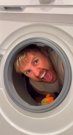 4.8M views · 59K reactions | I hid inside the washing machine 藍 | Kristen Hanby | Facebook