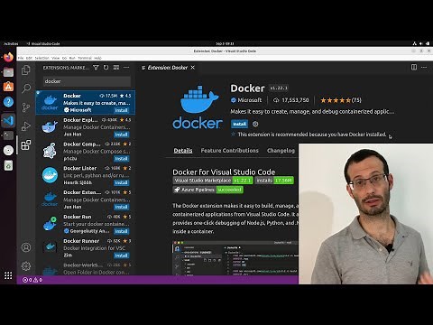 Docker tutorial 01 - Installation on Linux and the Visual Studio Code extension