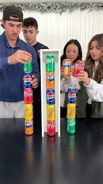 First to Match the Soda Drinks Wins! Girls vs Boys