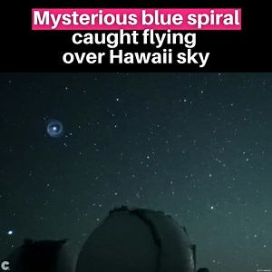 The National Astronomical Observatory of Japan caught a mysterious blue spiral flying in the sky over Mauna Kea, Hawaii. NAOJ’s Subaru Telescope managed to capture this interesting sight and the video was posted to the telescope’s social media accounts. In a Twitter post officials explain., “The spiral seems to be related to the SpaceX company’s launch of a new satellite”. Satellite tracker, Scott Tilley, also chimed into the conversation by saying the spiral’s location seemed to be connected to