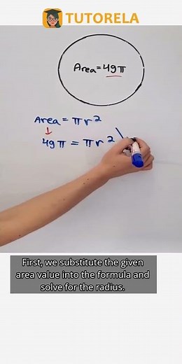 Finding the Circle's Diameter: Step-by-Step Guide #Math #Circle #AreaOfACircle