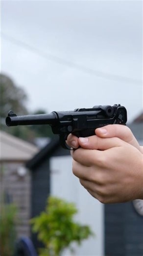 Unboxing & Shooting Realistic WW2 Luger Replica [ASMR] #shorts